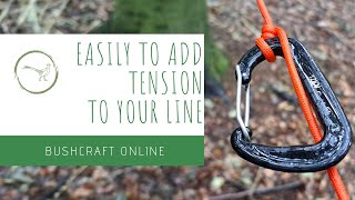 Guyline Tip Using a Carabiner | Easily Add Tension to Your Line