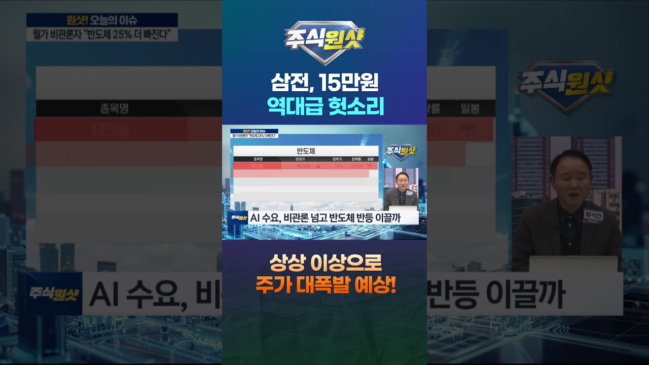 삼성전자, 15만원 역대급 헛소리 상상 이상으로 주가 대폭발 예상!