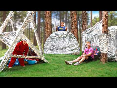 We Built Aluminum Foil Survival Shelters!