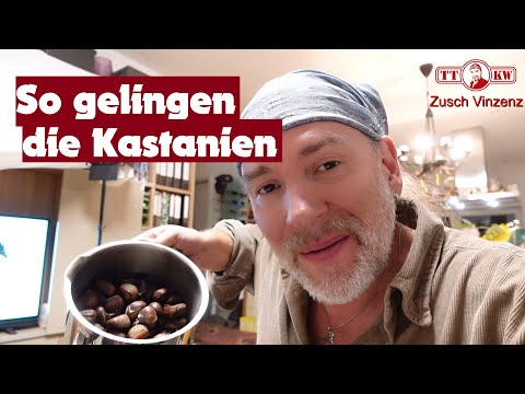 Mit diesem Trick, lassen sich Deine Maronen ganz einfach schälen. Esskastanien zubereiten. Kastanien