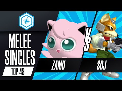 Zamu (Jigglypuff) vs SDJ (Fox) - Melee Singles Top 48 Winners Semis - Shine 2023