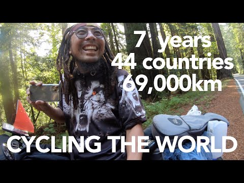 Chinese guy cycling around the world for 7 years -  44 countries
