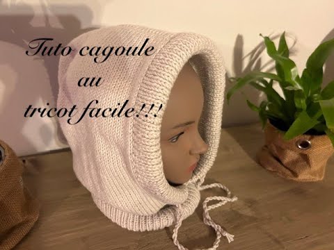 TUTO CAGOULE AU TRICOT FACILE !!!