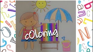 |Coloring pages|coloring activity with my son|fun with colours|preschool|