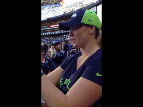 Darren Fells makes his NFL debut as a Seattle Seahawk! 8-17-2013