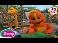 Wheels On The Bus More Nursery Rhymes Vehicles For Kids Compilation Barney The Dinosaur