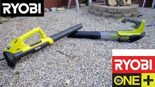 Ryobi ONE + 18v  Leaf Blower Comparison and Review
