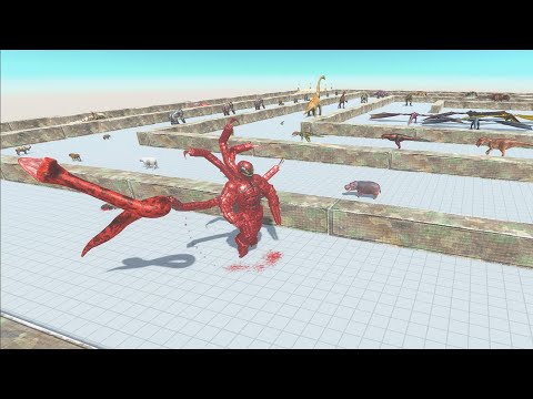 CARNAGE (VENOM) DEATH RUN - Who Can Stop Him | Animal Revolt Battle Simulator ARBS P57