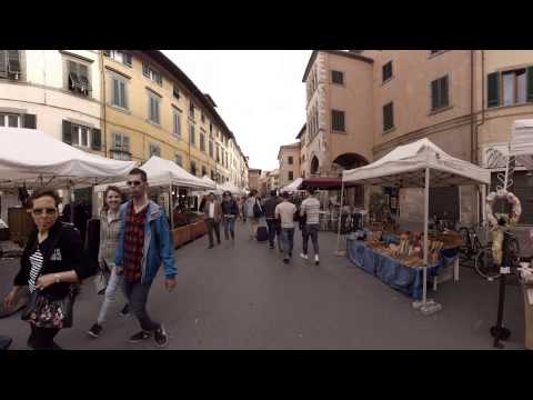 360 video: Via Guglielmo Oberdan, Pisa, Italy