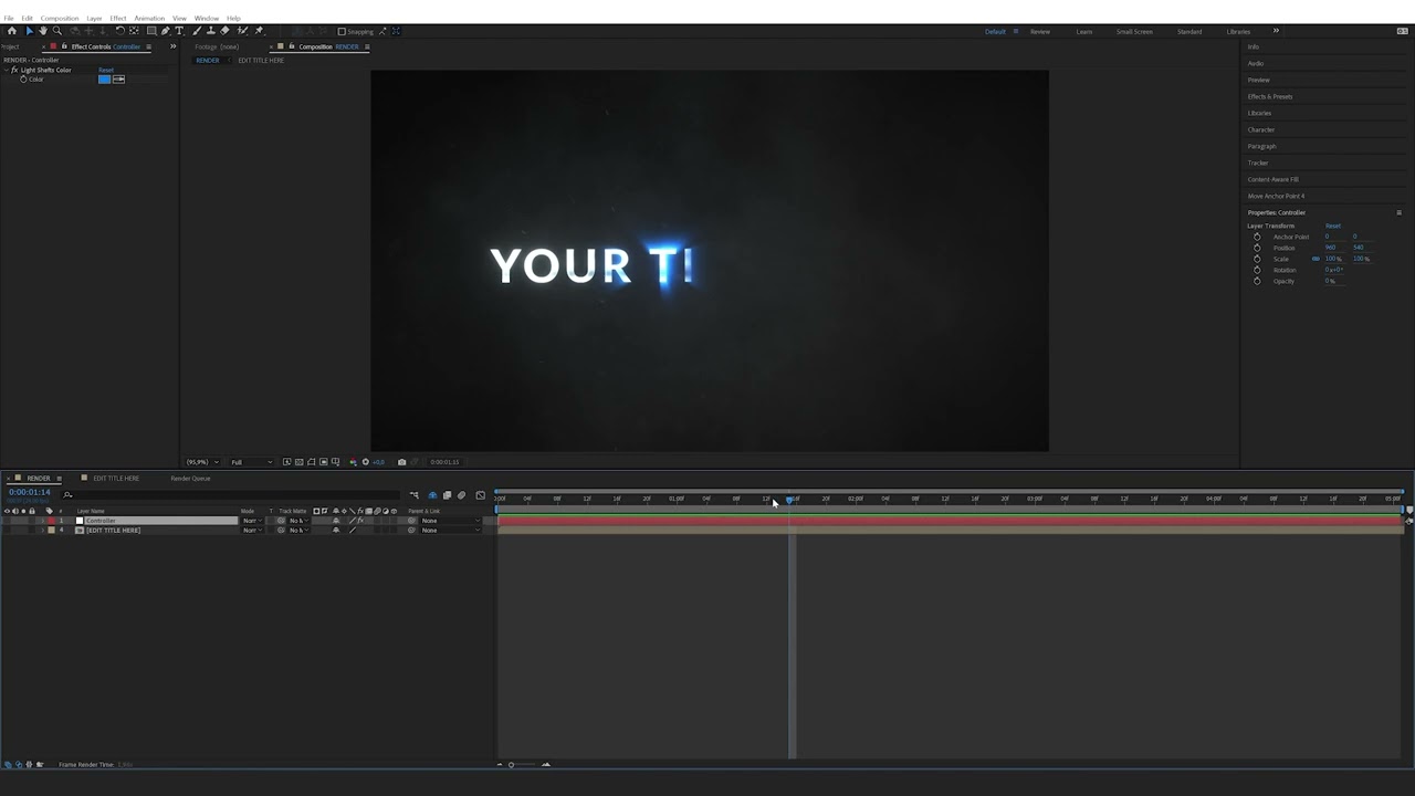 How to edit the Mystique Shine Trailer Title