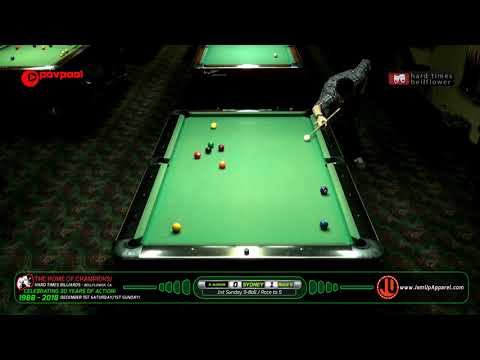 #2 - Damian ALISHAN vs SYDNEY - Hard Times 9-Ball / Dec, 2018