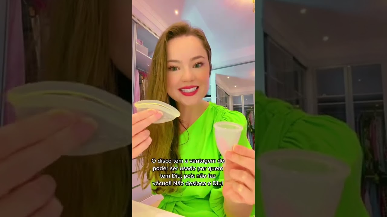 Coletor x disco menstrual #coletormenstrual #menstruação #discomenstrual