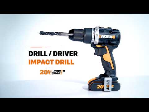 Worx WX352 Κρουστικό Δραπανοκατσάβιδο Μπαταρίας 20V 9