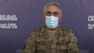 The Press Conference of the Armenian Defense Ministry Representative Artsrun Hovhannisyan