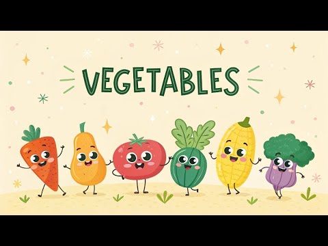 Vegetable Names | English Vocabulary |Sing along | Toddlers , Preschoolers , Kindergarten