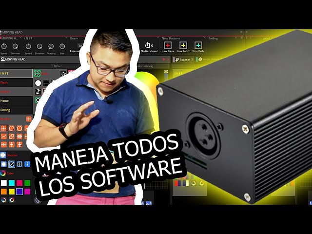 Vídeo relacionado con Consola de iluminación DMX, controlador DMX 512 de 240 canales para luces DJ, equipada con función de respaldo de datos USB, color negro
