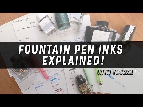 Fountain Pen Inks Explained: What Ink Should You Use in a Fountain Pen?