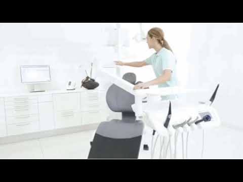 Gif movimiento de 270° alrededor del sillón dental (módulo porta instrumentos ambidiestro)