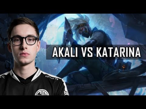TSM BJERGSEN AKALI VS KATARINA | AKALI GAMEPLAY