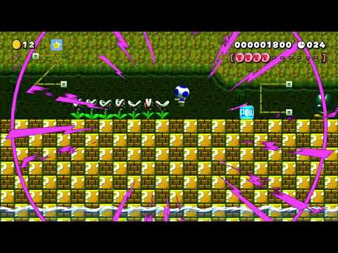 自然と爽快感(カオス)があふれる楽しい40秒スピードラン by ◆ゆぅー√𝛾μ➝◆™ - Super Mario Maker 2 - No Commentary 1bz