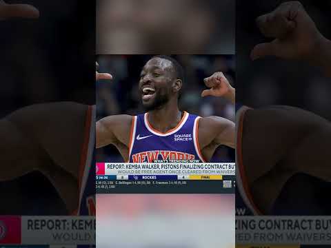 Kemba Walker, Pistons finalizing contract BUYOUT #shorts