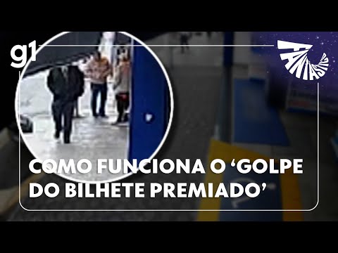 Fantástico: Golpe do bilhete premiado: como funciona fraude que faz novas vítimas em SP