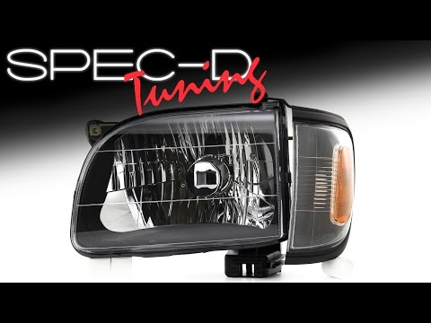 Black LED 1PC Headlights + Corners For 2001-2004 Toyota Tacoma – Driver & Passenger