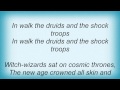 Toyah - The Druids Lyrics