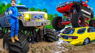 Last To Stop Driving Monster Trucks Wins $10,000!!