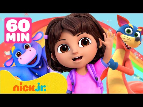 Dora | Maratona de EPISÓDIOS COMPLETOS da Dora! ➡️ | 5 Episódios em 1 Hora! | Nick Jr. em Português