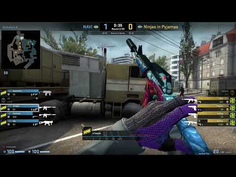 CS:GO POV Demo NaVi S1mple (22/6) vs NIP (de_overpass) @ IEM Cologne 2022
