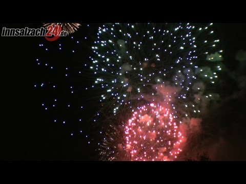 Großes Feuerwerk zum Volksfestausklang
