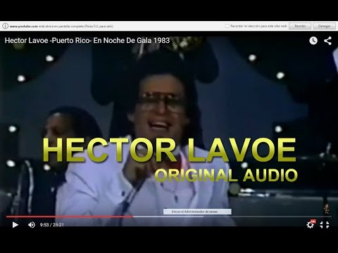 Hector Lavoe -Puerto Rico- En Noche De Gala 1983