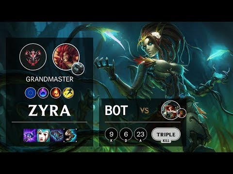 Zyra Bot vs Miss Fortune - EUW Grandmaster Patch 10.7