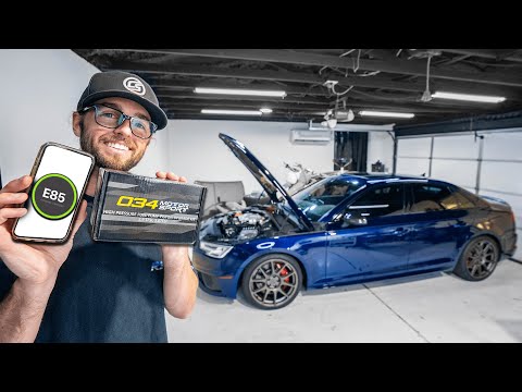 Adding 151 HP to my Audi S4 w/ E85! Tuning, Fuel Pump Upgrade & Ethanol Sensor