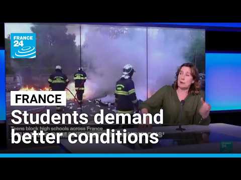 Teens block high schools across France, demand better conditions