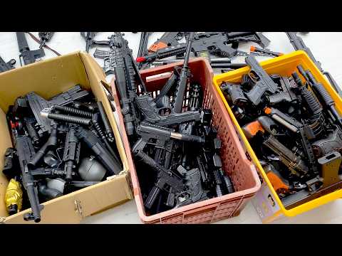 3 Boxes of BLACKOUT Toy Guns – Uzi, Desert Eagle, Glock, AK47, Sniper – MASSIVE Toy Gun Collection!!