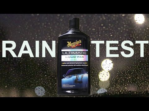 Wax on Windshield Test : Meguiars Ultimate Liquid Wax