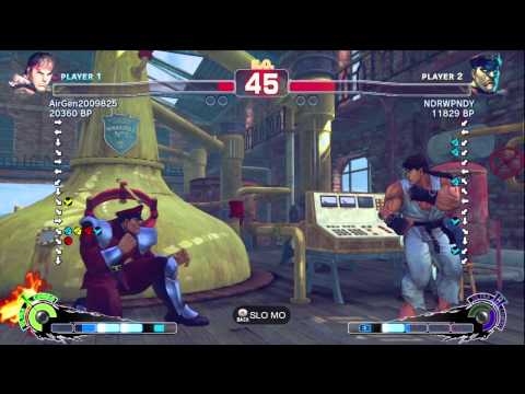 Air [Ryu] vs NDRWPNDY [Bison] SSF4 Online Ranked Matches - TRUE-HD