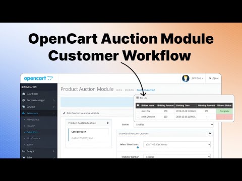 OpenCart Auction