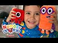 FUNTIME WITH NUMBERBLOCKS ONE AND TWO PLAYFUL PALS PLUSHIES | hello george