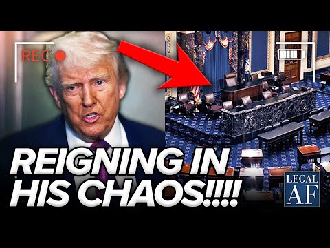 Trump PANICS as Senate Moves to REIGN in HIS LAWLESSNESS