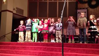 Edmond OK First Christian Church Child Care Christmas Program 2013 - Kids Club