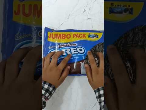 jumbo Oreo pack #jumbo #oreo #pack #5pack #yummy #biscuit #chocolate #oreobiscuits #asmr #satisfying
