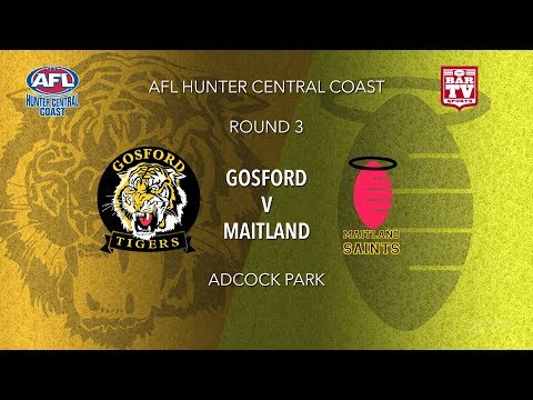 2019 AFL Hunter Central Coast - Round 3 - Gosford Tigers v Maitland Saints