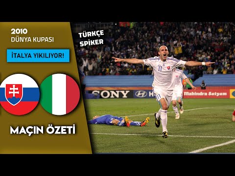 Slovakya 3-2 İtalya | Türkçe Spiker - 2010 Dünya Kupası