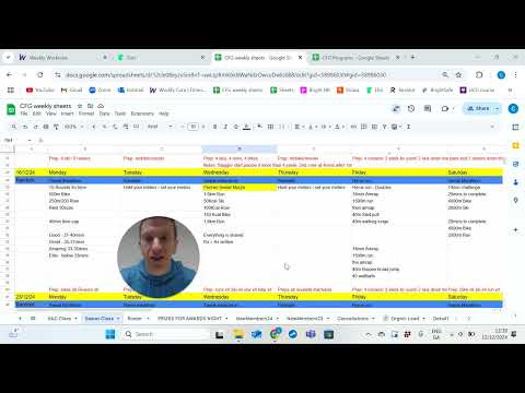 CFG weekly sheets   Google Sheets   Google Chrome   12 December 2024