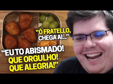 CASIMIRO REAGE: LANCHEIRA DO TOMÁS - A THALITA LANÇOU A COXINHA PRO MOLEQUE!!! | Cortes do Casimito