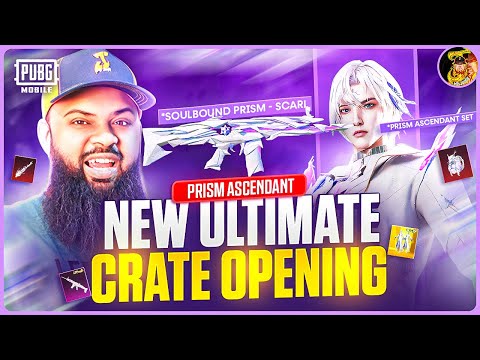 23,000UC 💸 Ultimate Prism Ascendant Gilt Set & SCAR-L Maxout Lucky Spin 💎 PUBG Mobile Crate Opening