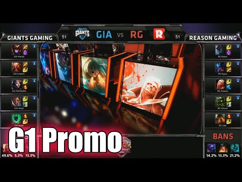 GIANTS vs Reason Gaming | Game 1 S5 EU LCS Summer 2015 Promotion Tournament | RG vs GIA G1